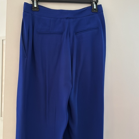 Stella McCartney Blue Trouser with Ruffle Slit - Picture 3 of 5